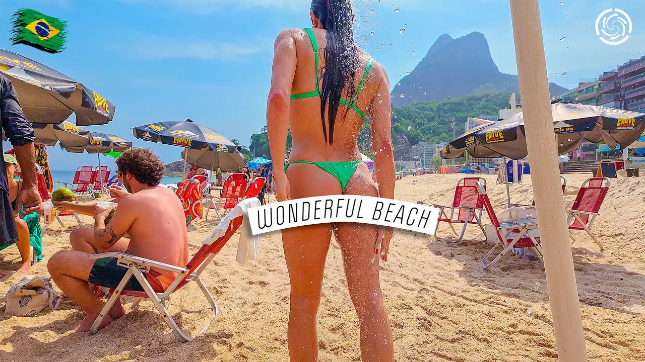 🇧🇷 LEBLON BEACH, RIO DE JANEIRO | Brazil 【 4K UHD 】 THE BEST BEACH!