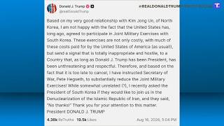 President Trump plans to reduce military exercises with South Korea
