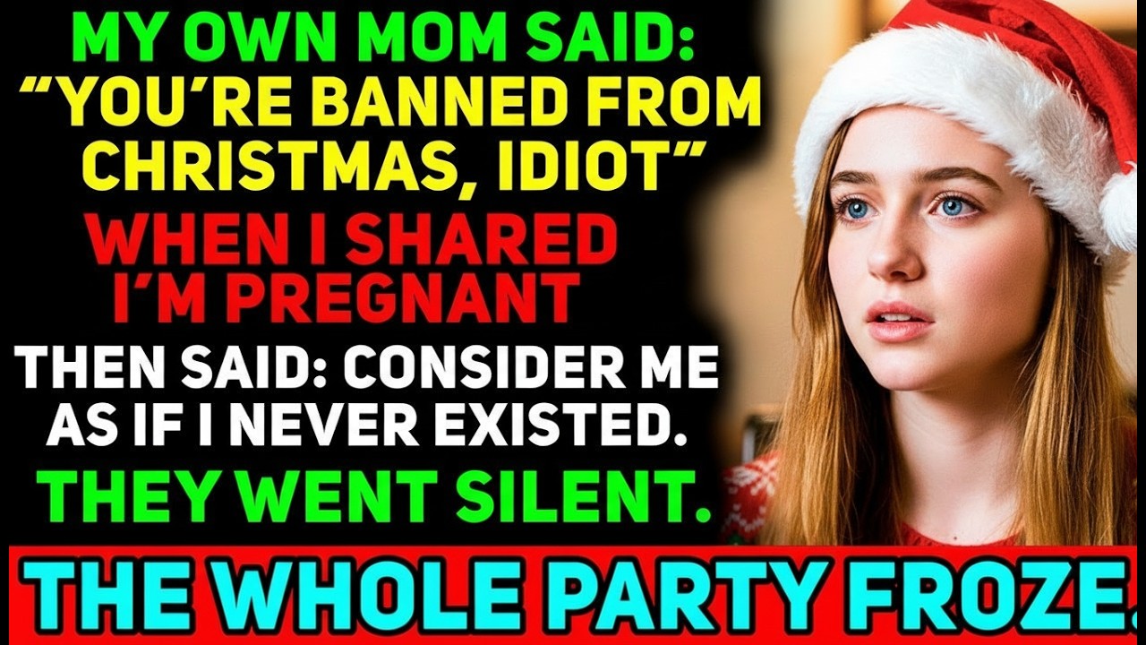 Mom banned me from Christmas dinner after I shared my pregnancy news.