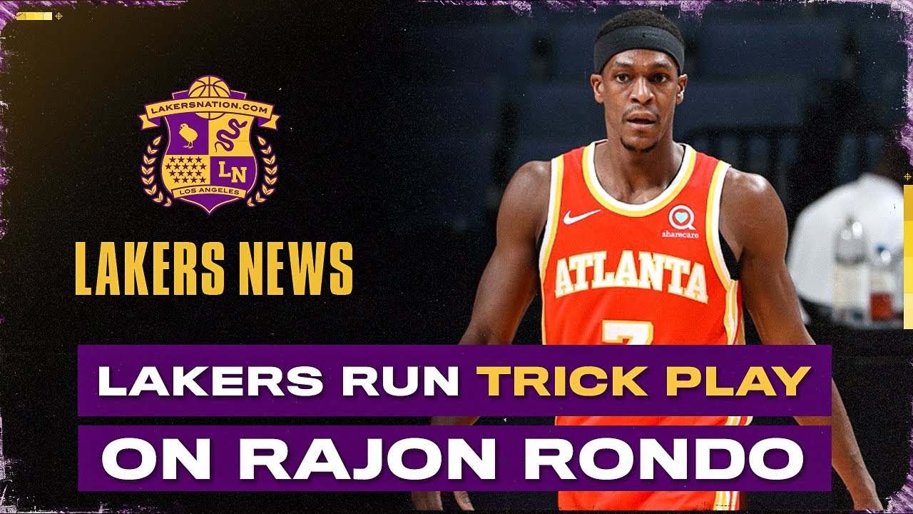 Lakers Trick Rajon Rondo Youtube