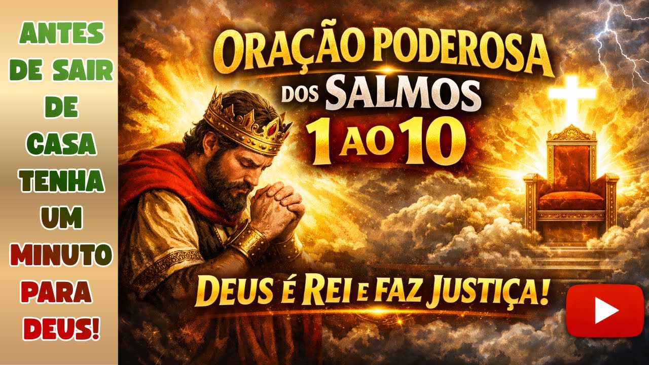 ORAÇÃO PODEROSA DOS SALMOS DE 1 a 10 DEUS ELE ESTÁ NO CONTROLE! 
