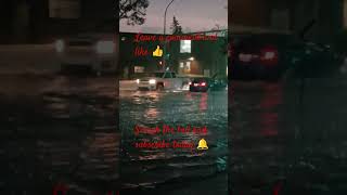 flooding streets from  thunderstorm last night Edmonton Alberta  Canada 🇨🇦