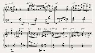 O sole mio (Jazz Piano verison Transcribtion Sheet) - Giovanni Capurro, Eduardo di Capua