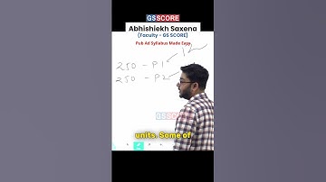 Syllabus Overlap in UPSC Pub Ad Optional | Abhishiekh Sir, GS SCORE