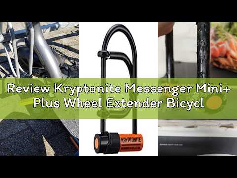 Review Kryptonite Messenger Mini+ Plus Wheel Extender Bicycle U-Lock