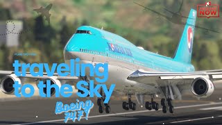 IMPOSSIBLE GIANT Aeroplane Landing!! Korean Air Boeing 747 Landing at Madeira Airport