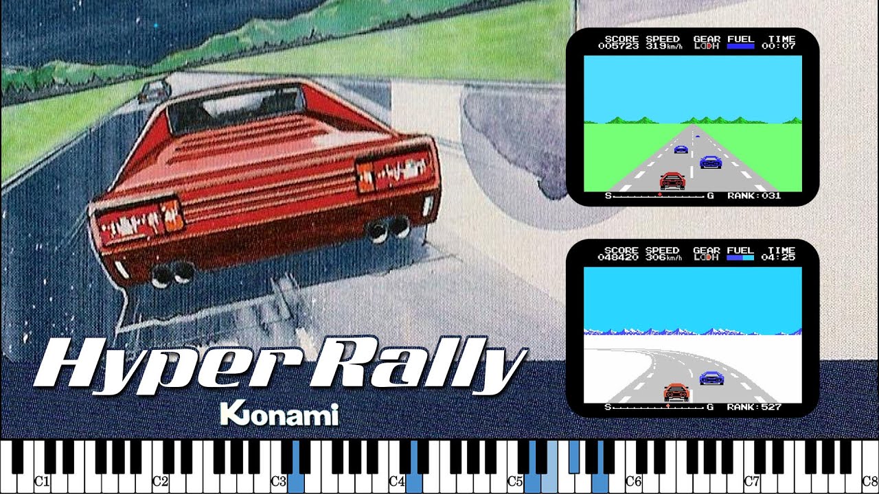 HYPER RALLY, Stage Start & Finish Line - Piano medley, FREE sheet music ...