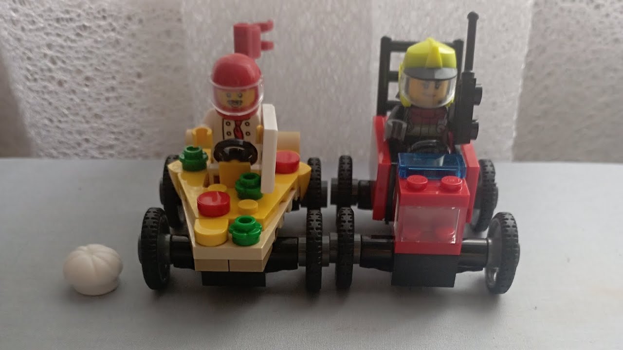 Lego city (60458) Піца машина проти Пожежної машини 