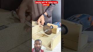Amazing hack for cutting wood pieces👍#diy #woodworking #hacks #tricks #trending #shorts #viralvideo