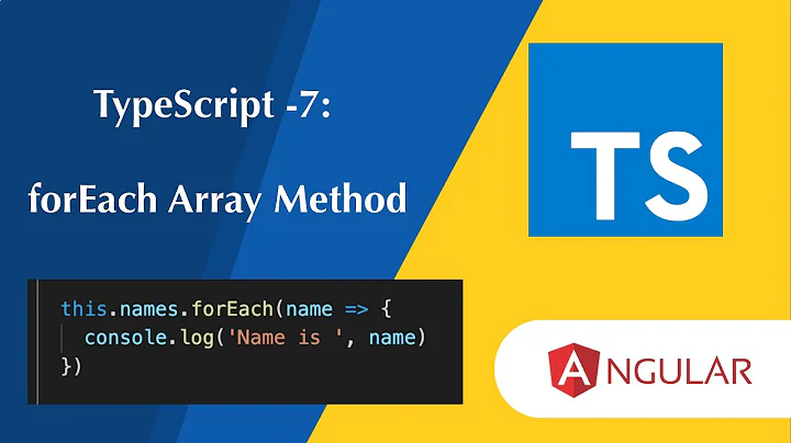 forEach in typescript | typescript tutorial in telugu | Angular course in telugu for beginners 2022