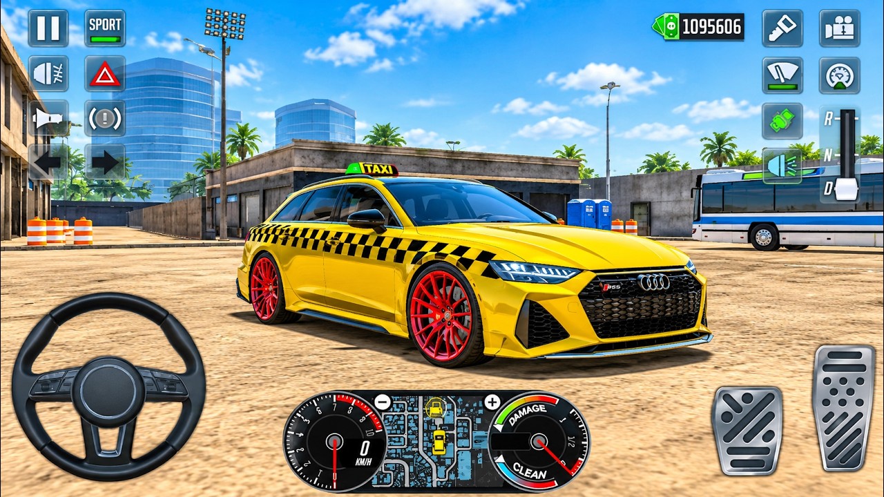 🚖🔥 Audi RS6 Avant Taxi 🏎️💛 | Super Wagon Power 💨 | Taxi Car Simulator ...