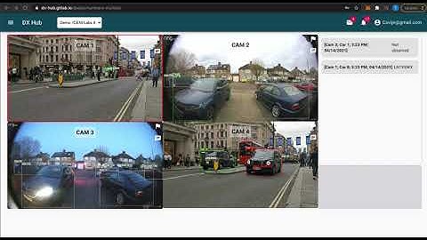 APNR dashboard demo - number plate recognition via ML / Computer Vision