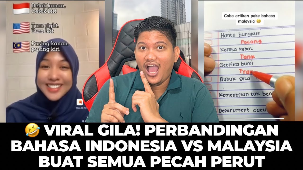 VIRAL GILA! Bahasa Malaysia VS Indonesia – Lawak Gila Sampai Pecah Perut! 🤣🇲🇾🇮🇩