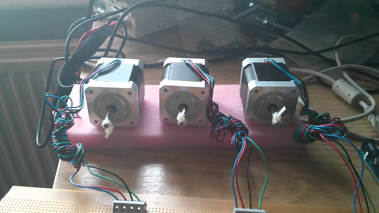 Stepper motor controller using GRBL - YouTube