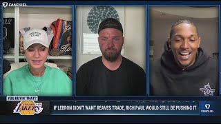 First Take Lebron Shuts It Down Lou Williams & Boogie On Lakers Trade Noise Tied To Rich Paul