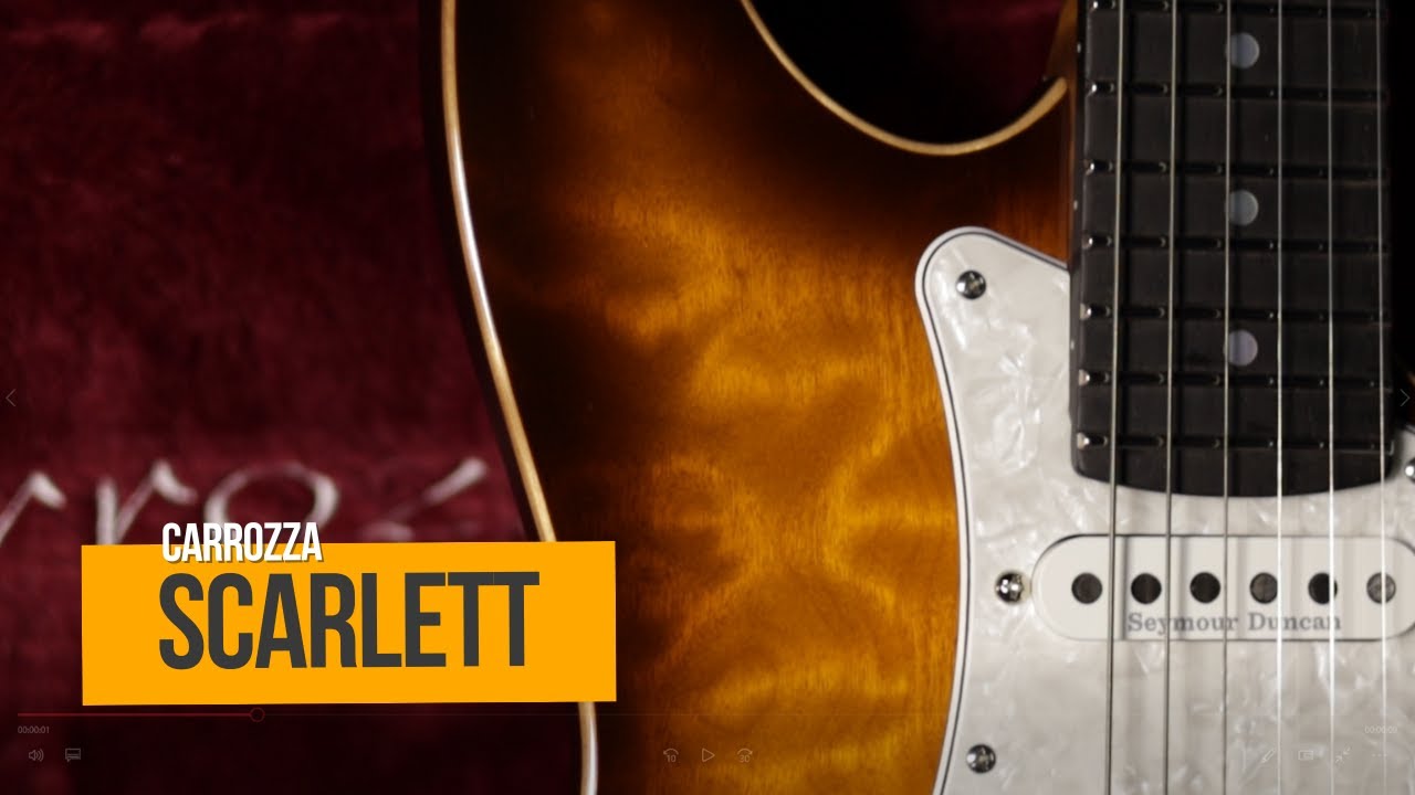 🎸CARROZZA SCARLETT CUSTOM | Review da minha nova guitarra!