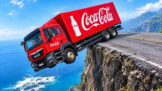 Realistic Car Crashes on Dangerous Cliff Roads | BeamNG.drive#15 | Ultra Detailed Crash Compilation