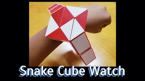 Wrist Watch| How to make a Watch with Snake Cube | 24 pieces|Rubik