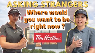 Asking Strangers: If you had the power, where would you want to be right now? | Canada Vlog Hindi