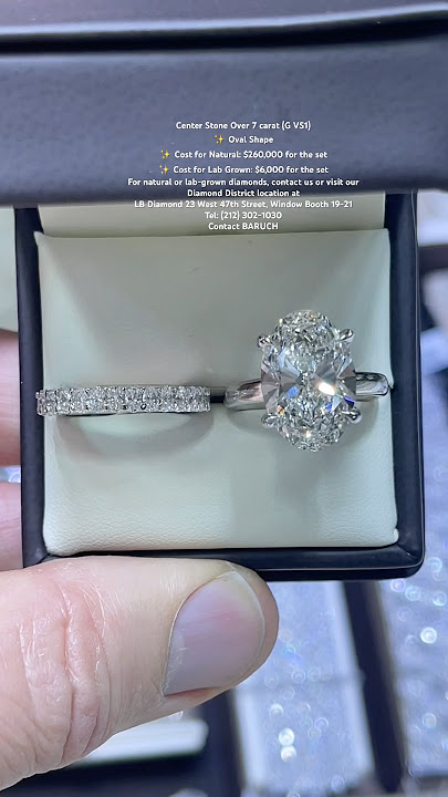 Center Stone Over 7 carat (G VS1) Oval Shape #labgrowndiamond #ovaldiamond