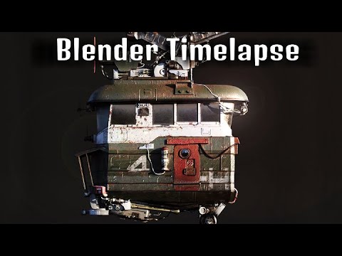 Modeling A Sci-fi Vehicle | Blender Timelapse