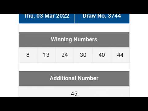 Singapore Pools Toto Result Today 3/3/2022