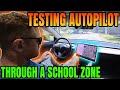 Autopilot Drives Around Kids. 100k Mile Drive!