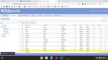 Edgenuity - Creating a Class and Adding Students