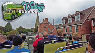 Vintage Double-deck Bus Ride ??- Southdown's traditional open-top double-deck bus from the 1960s 