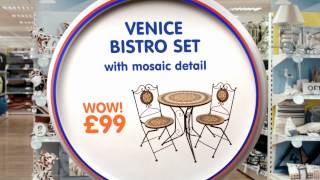 The Range Summer 2012 Tv Advert - Products We Do Sell, Venice Bistro Set With Mosaic Detail