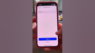 Duplicate Contacts #vlogs #apple #ios16 #youtubeshorts