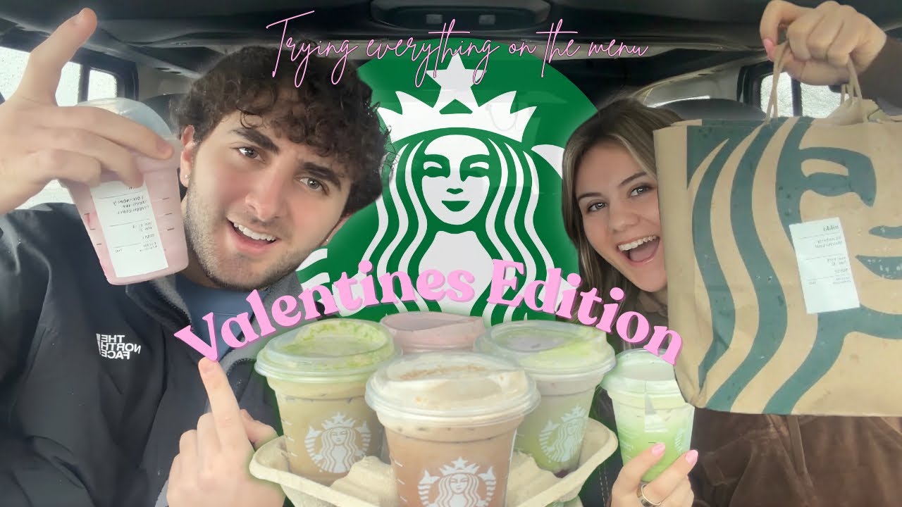 Trying the Valentines items from Starbucks…