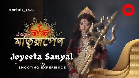 Joyeeta Sanyal as Maa Durga 🔱🕉️❤✨ | BTS | Mahalaya 2025 | Maatrirupeno | mr.directora