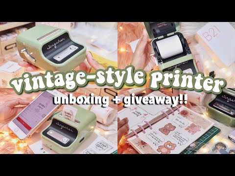 JOURNAL WITH ME ? wedding theme • vintage-style printer ft. NIIMBOT + back-to-school giveaway!!