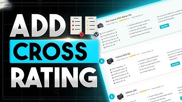 How to Add Cross Rating or Comparison List With Editorial Rating WordPress Product Review Plugin