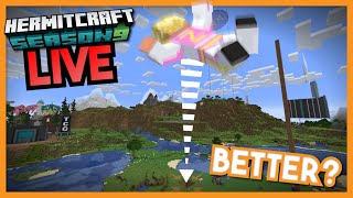 Can I Fall From EVEN Higher??? - Minecraft Hermitcraft Season 9 LIVE @Zedaph