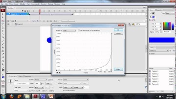 Adobe Flash - Easing Customized (Squash and Stretch) - Ball bouncing example