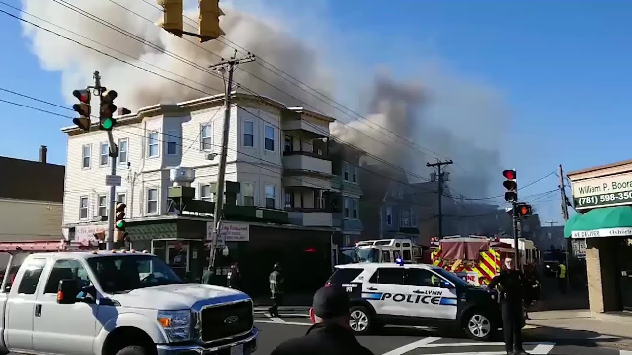 Fire breaks out in Lynn triple-decker - YouTube