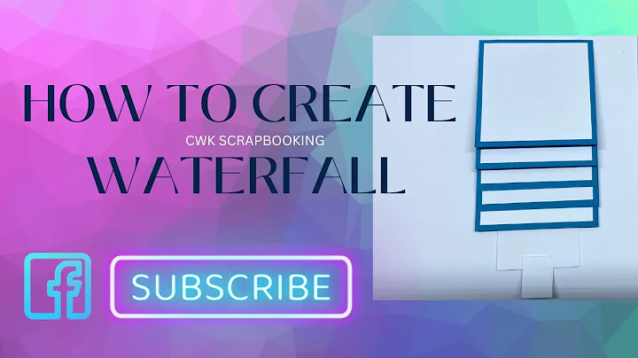 HOW TO CREATE A WATERFALL FOR YOUR SCRAPBOOKING LAYOUT | WATERFALL INSTRUCTIONAL PROCESS VIDEO |
