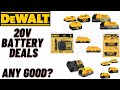 Dewalt 20V Battery Deals @ Lowes, Home Depot and Amazon. Some Okay and Nice Deals. 🔥