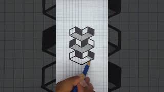 How to Draw 3D Heart on Graph Paper How to Draw 3D Heart on Graph Paper