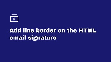 Add line border on the HTML email signature