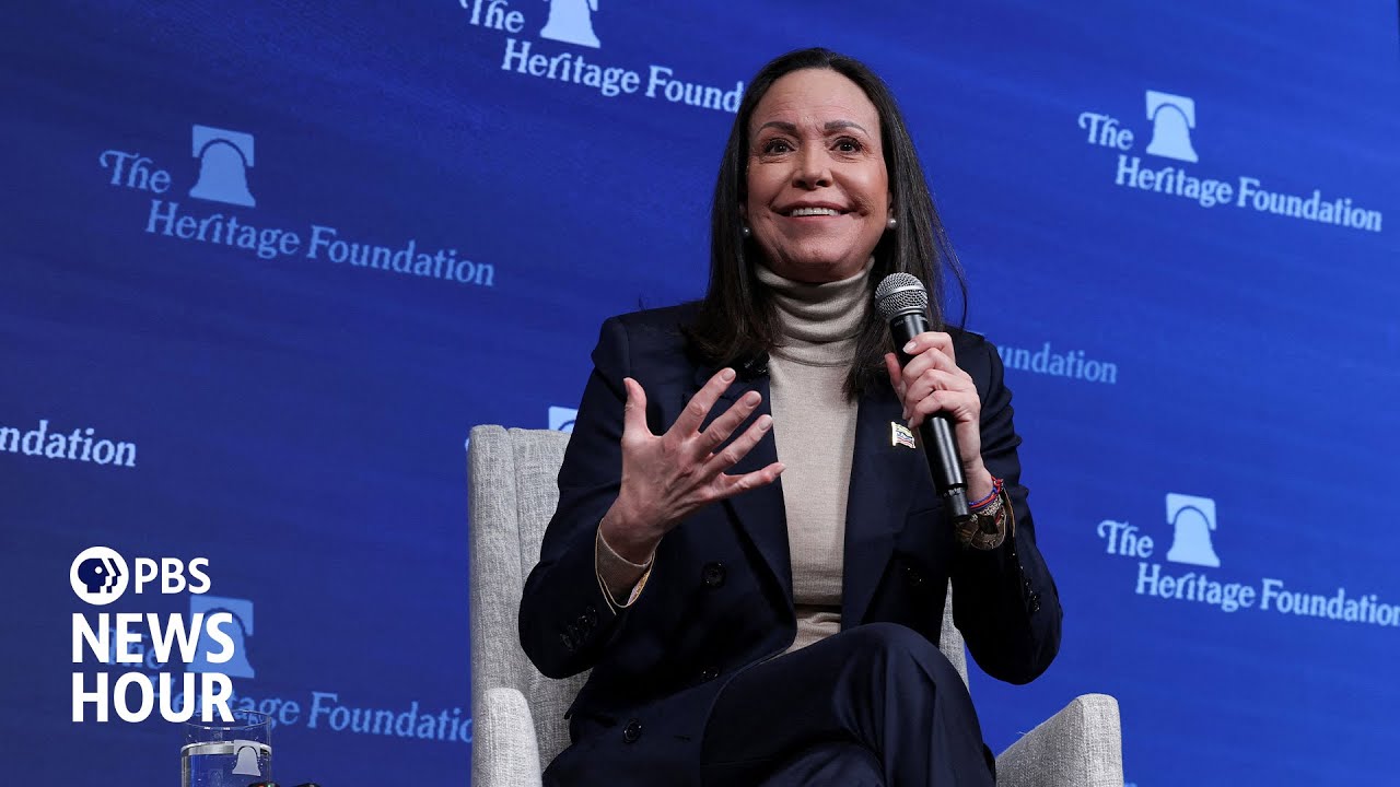 Machado urges U.S. leaders to push for a democratic government in Venezuela