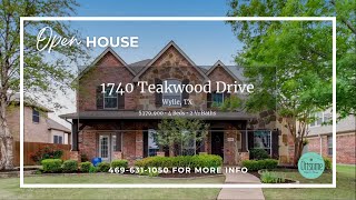 Wylie Home For Sale: Virtual Tour of 1740 Teakwood, Wylie TX 75098
