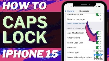 How to Caps Lock on iPhone 15