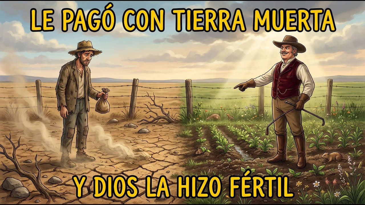 EL PATRÓN LE PAGÓ CON UN TERRENO MUERTO… Y DIOS LO HIZO VOLVER A LA VIDA 😱🌱