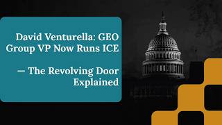 GEO Group Paid Him $6 Million. Trump Made Him Acting ICE Director.