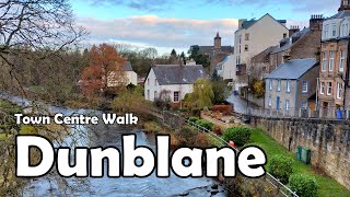 Dunblane, Scotland【4K】| Town Centre Walk 2021