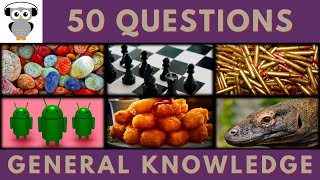 General Knowledge Quiz Trivia #162 | Rocks, Chess Player, Android, Artillery, Nugget, Komodo