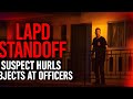 LAPD Officers Fatally Shoot Armed Burglary Suspect During Rampart Standoff #lapd #police #bodycam 